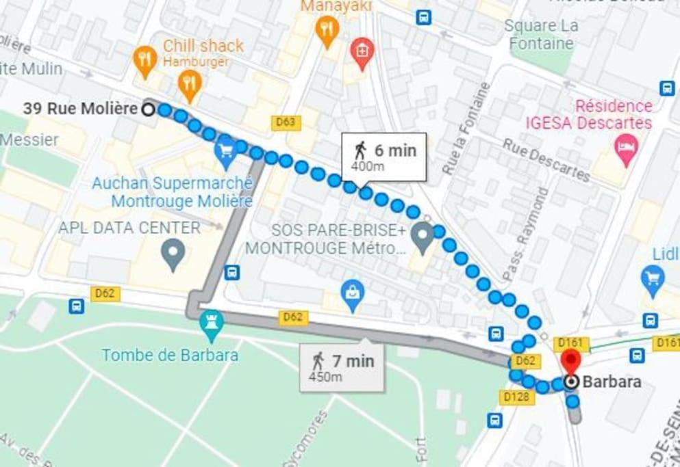 Magnifique Duplex 45 M2 Aux Portes De Paris Metro Barbara A 30Mn Expo Porte De Versailles Montrouge Luaran gambar